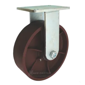 10" x 3" Ductile Steel Wheel P70 Rigid Caster - 5,400 Lbs Capacity