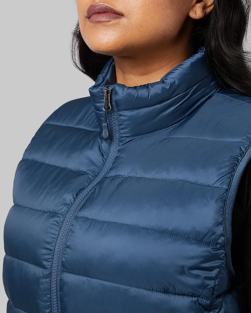 32 Degrees Women's Lightweight Recycled Poly-Fill Packable Vest | Zippered Pockets | Layering | Water Repellent