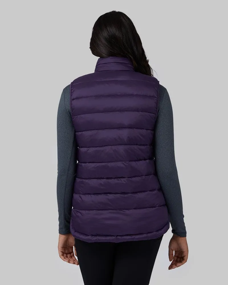 32 Degrees Women's Lightweight Recycled Poly-Fill Packable Vest | Zippered Pockets | Layering | Water Repellent