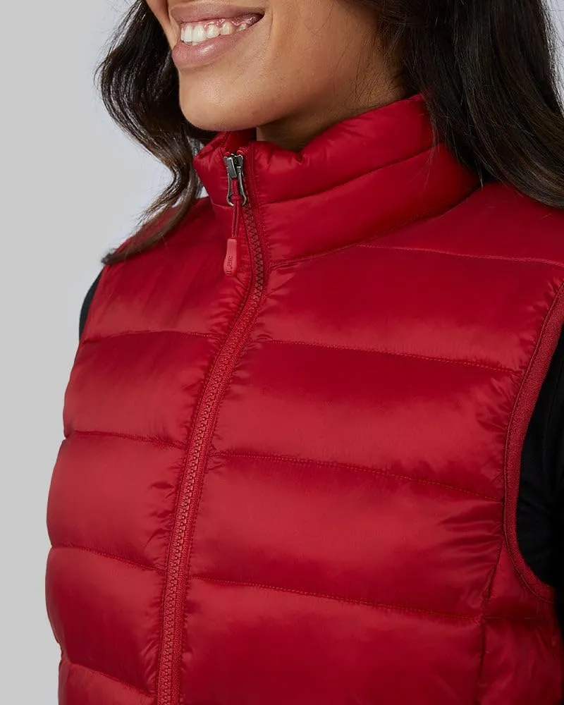 32 Degrees Women's Lightweight Recycled Poly-Fill Packable Vest | Zippered Pockets | Layering | Water Repellent