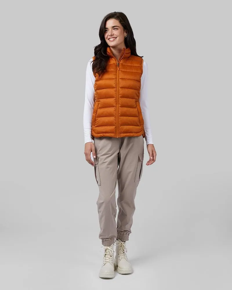 32 Degrees Women's Lightweight Recycled Poly-Fill Packable Vest | Zippered Pockets | Layering | Water Repellent