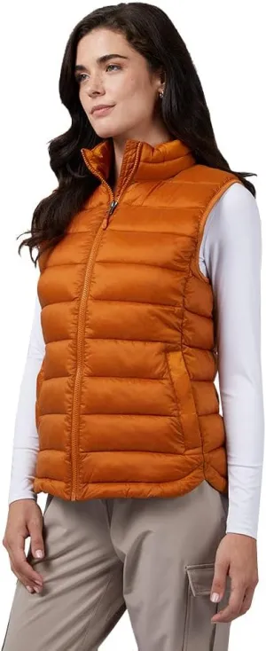 32 Degrees Women's Lightweight Recycled Poly-Fill Packable Vest | Zippered Pockets | Layering | Water Repellent