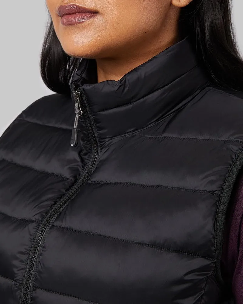 32 Degrees Women's Lightweight Recycled Poly-Fill Packable Vest | Zippered Pockets | Layering | Water Repellent