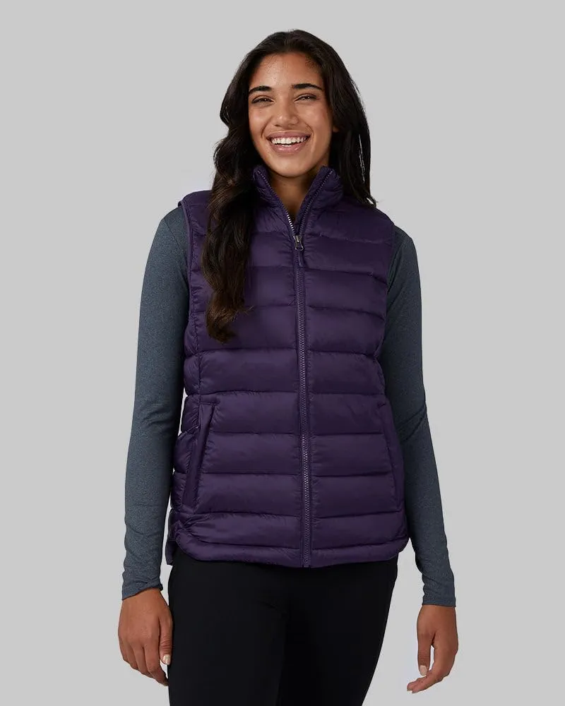32 Degrees Women's Lightweight Recycled Poly-Fill Packable Vest | Zippered Pockets | Layering | Water Repellent