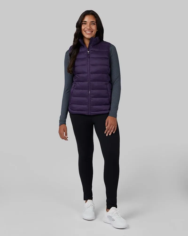 32 Degrees Women's Lightweight Recycled Poly-Fill Packable Vest | Zippered Pockets | Layering | Water Repellent