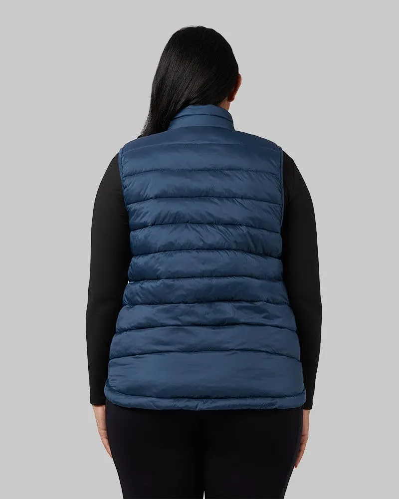 32 Degrees Women's Lightweight Recycled Poly-Fill Packable Vest | Zippered Pockets | Layering | Water Repellent