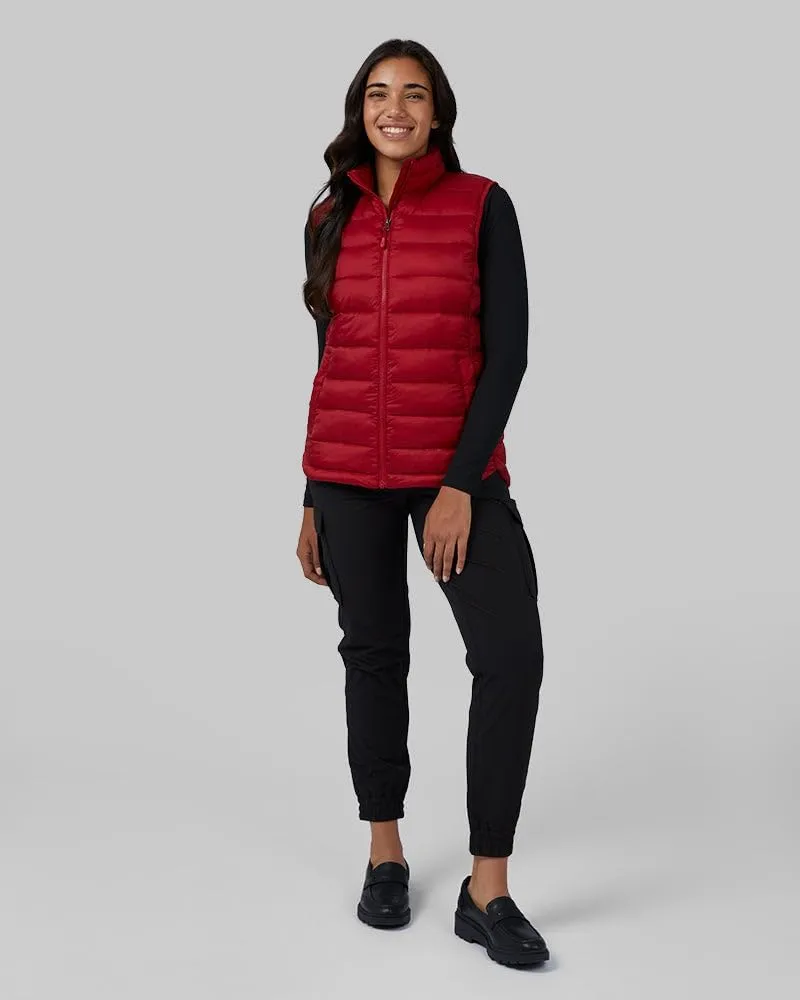 32 Degrees Women's Lightweight Recycled Poly-Fill Packable Vest | Zippered Pockets | Layering | Water Repellent