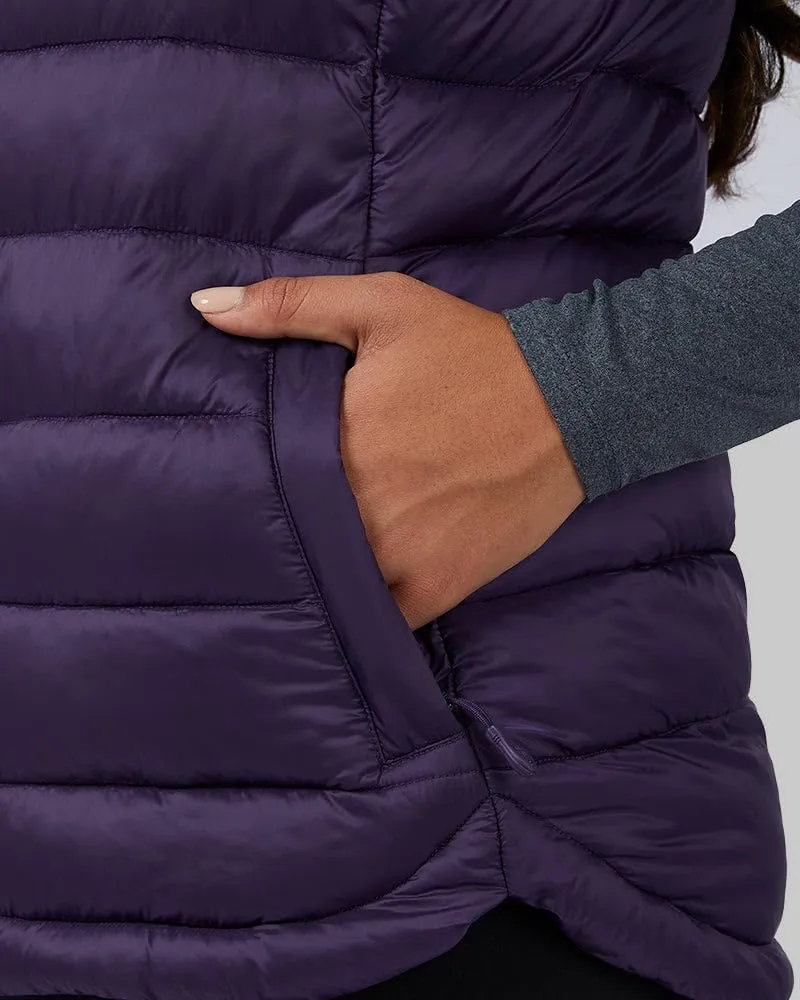 32 Degrees Women's Lightweight Recycled Poly-Fill Packable Vest | Zippered Pockets | Layering | Water Repellent