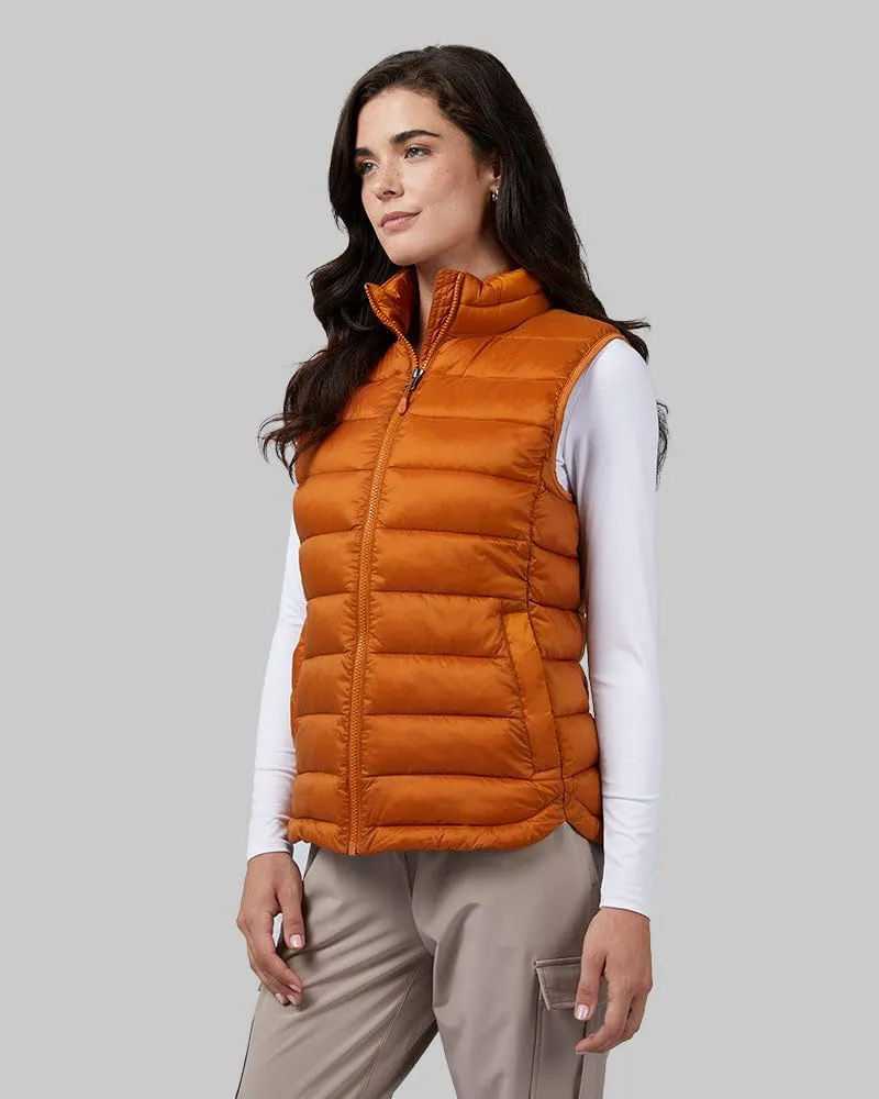 32 Degrees Women's Lightweight Recycled Poly-Fill Packable Vest | Zippered Pockets | Layering | Water Repellent
