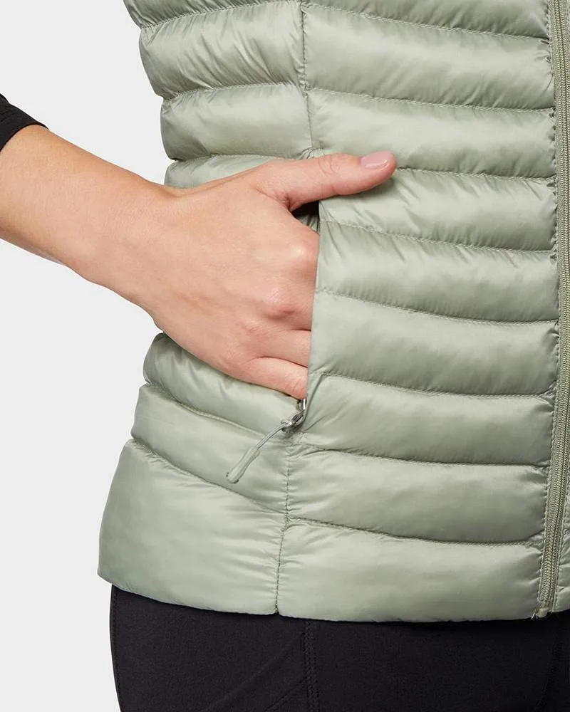 32 Degrees Womens Ultra-Light Down Alternative Water-Repellent Packable Puffer Vest Outerwear with Zipper