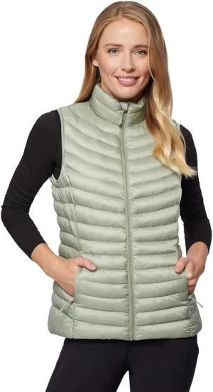 32 Degrees Womens Ultra-Light Down Alternative Water-Repellent Packable Puffer Vest Outerwear with Zipper
