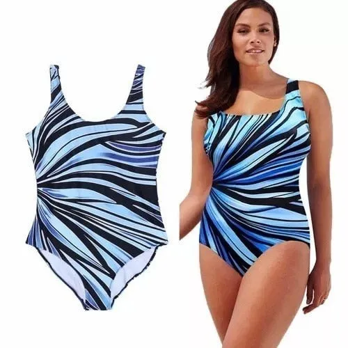 5XL Plus Size Swimwear Women One Piece