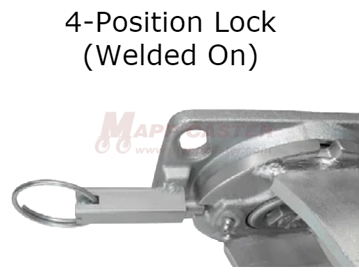 6" x 3" Ductile Steel Wheel Swivel P71 Caster - 5,400 Lbs Capacity