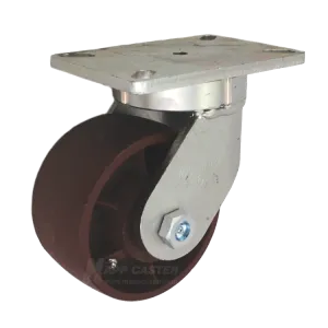 6" x 3" Ductile Steel Wheel Swivel P71 Caster - 5,400 Lbs Capacity