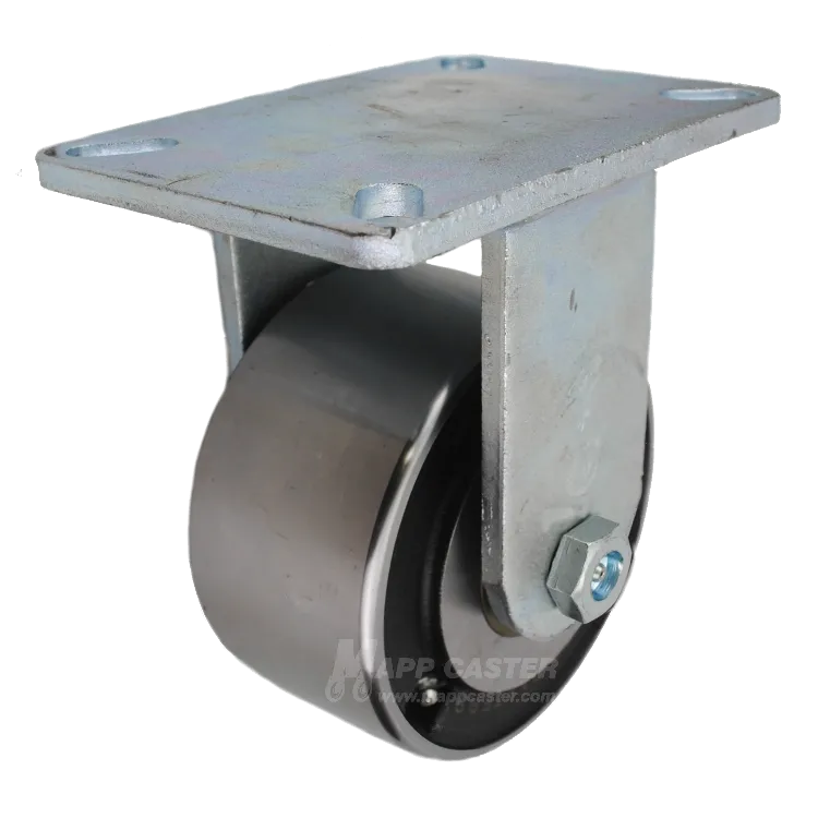 6" x 3" Forged Steel Wheel Rigid P70 Caster - 5,400 Lbs Capacity