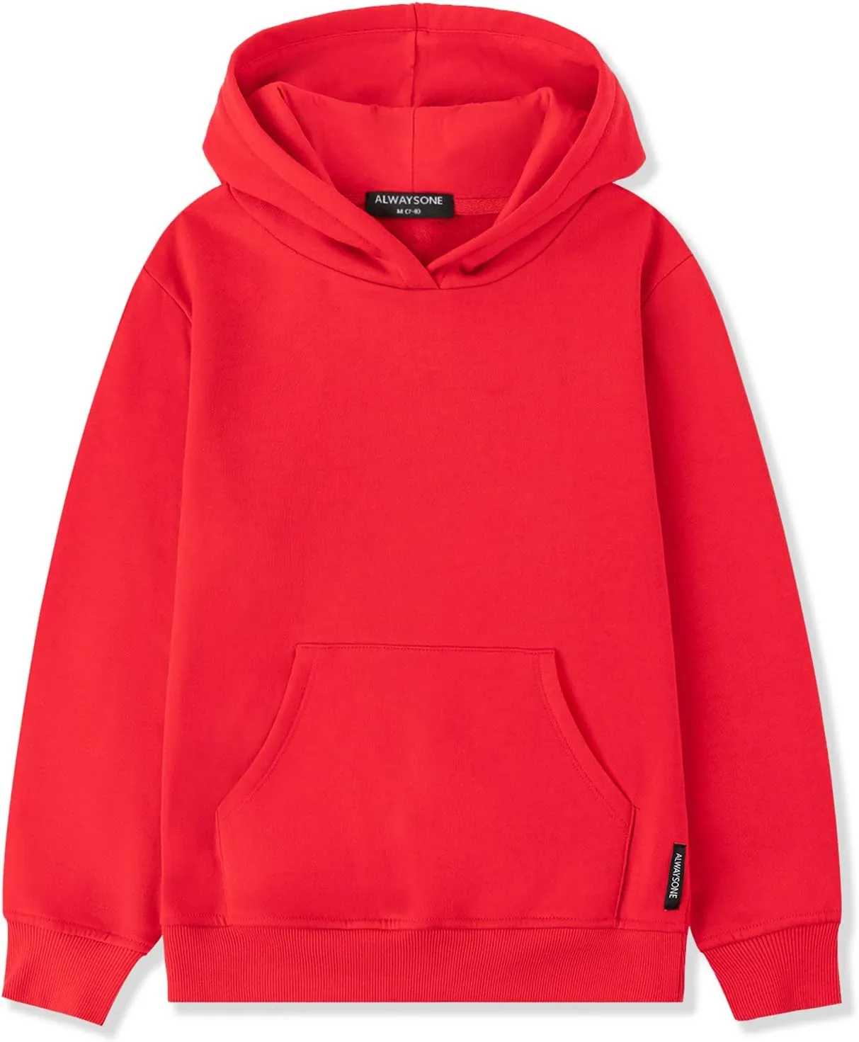 ALWAYSONE Kids Soft Brushed Fleece Hooded Sweatshirt Casual Sweater Jacket Athletic Pullover Hoodie for Boys Girls 3-12 Years