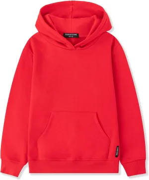 ALWAYSONE Kids Soft Brushed Fleece Hooded Sweatshirt Casual Sweater Jacket Athletic Pullover Hoodie for Boys Girls 3-12 Years
