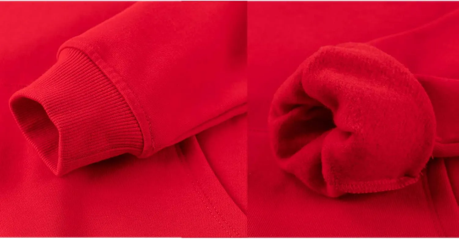 ALWAYSONE Kids Soft Brushed Fleece Hooded Sweatshirt Casual Sweater Jacket Athletic Pullover Hoodie for Boys Girls 3-12 Years