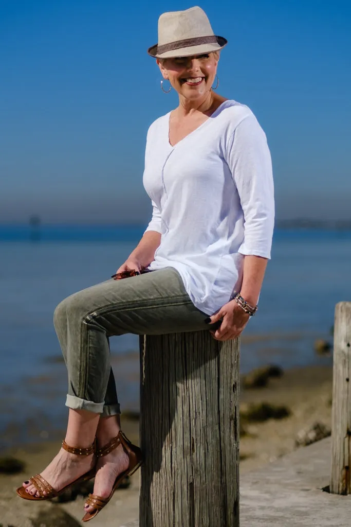 Andrea Center Seam Top (BQ151)