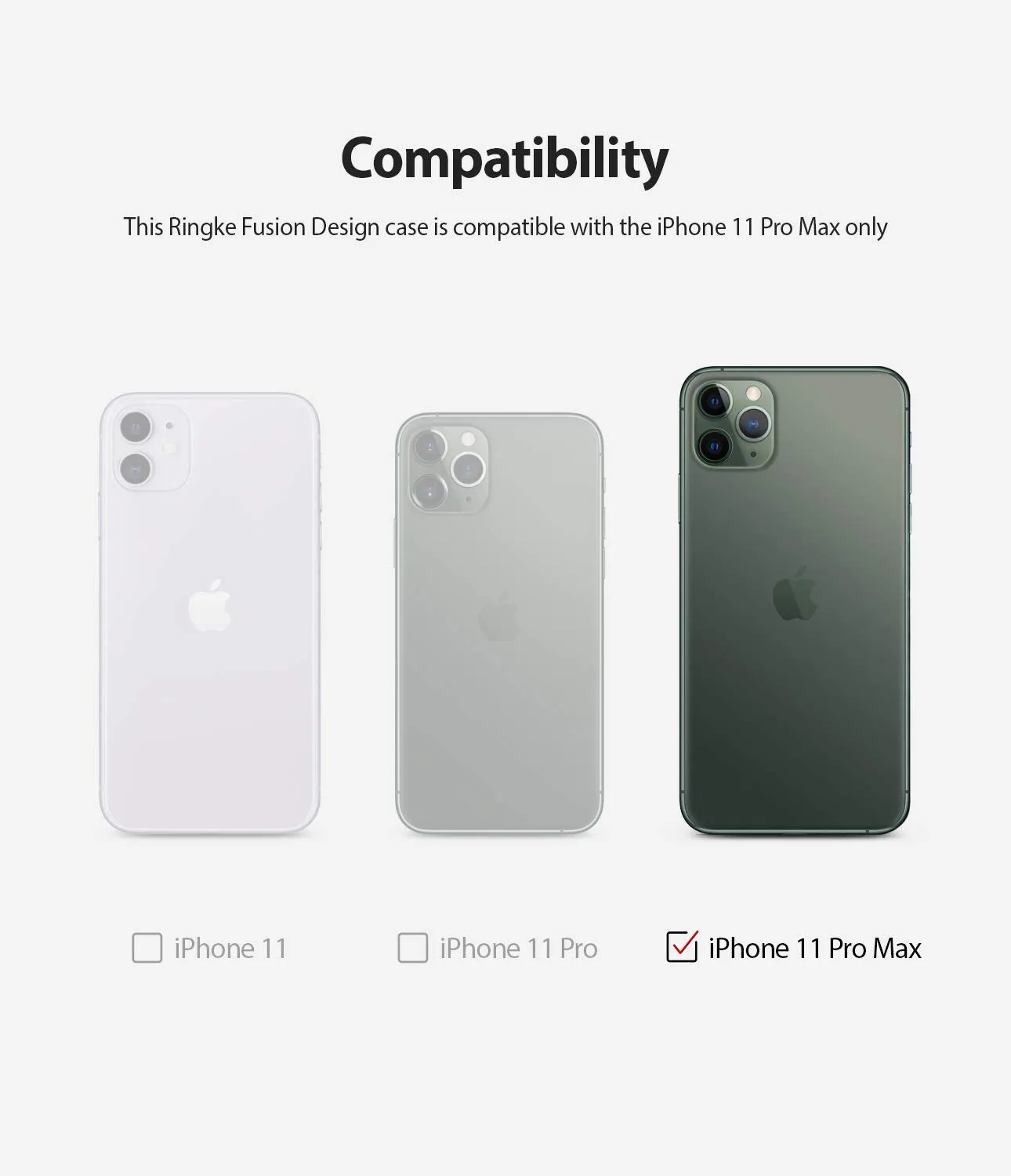 Apple iPhone 11 Pro Max Back Cover Case | Fusion Design - LIVE MOMENT