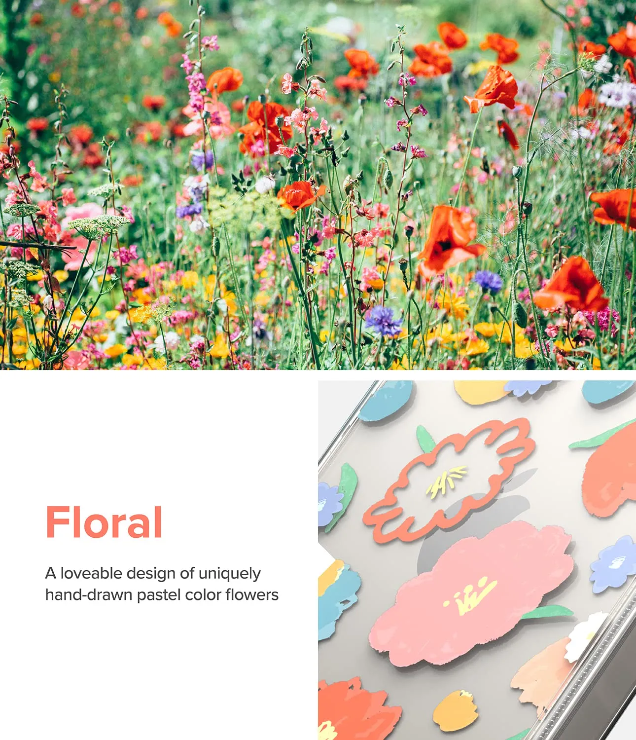 Apple iPhone 14 Back Cover Case | Fusion Design - Floral