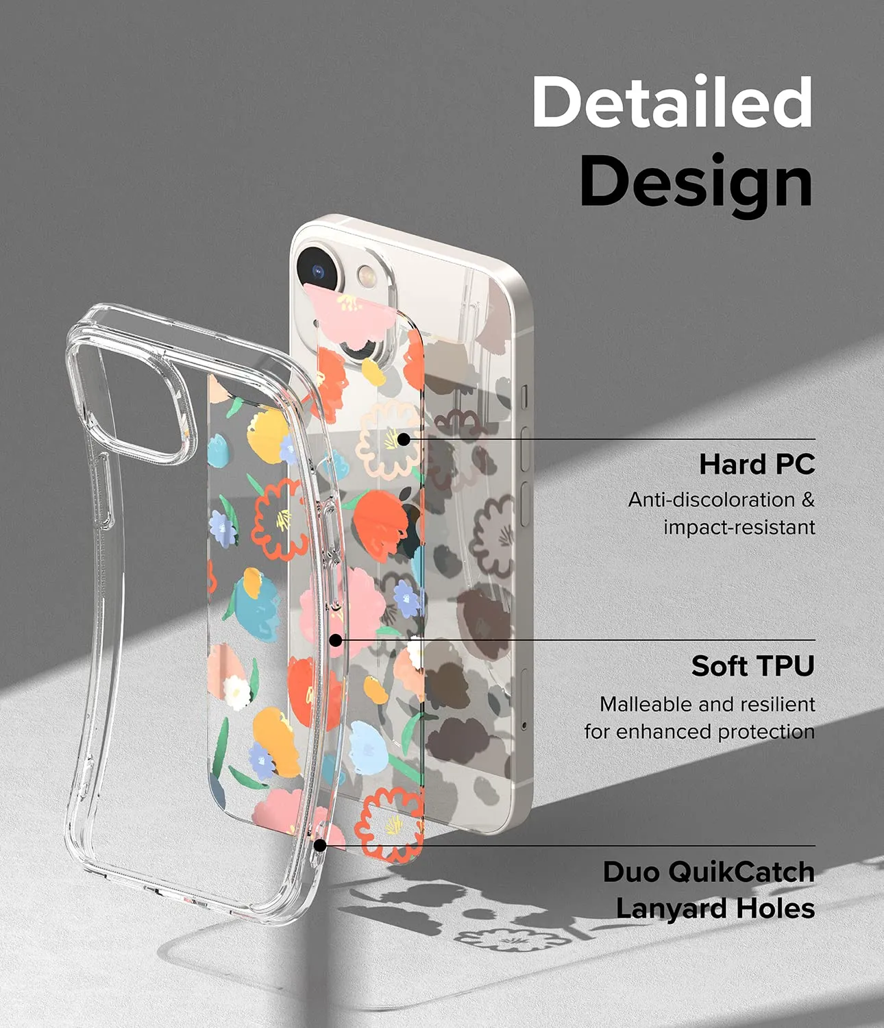 Apple iPhone 14 Back Cover Case | Fusion Design - Floral