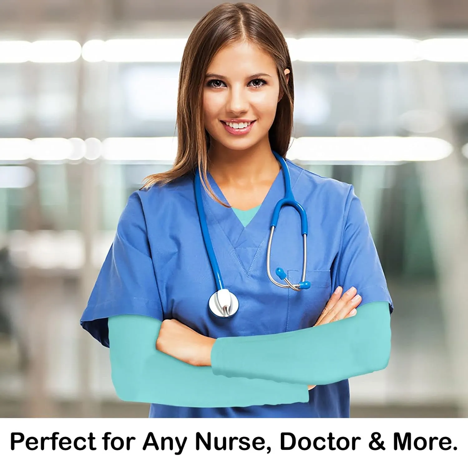 BaHoki Essentials Long Sleeve Undershirts for Scrubs - Great Stretch and Layering Piece - 3 Pack
