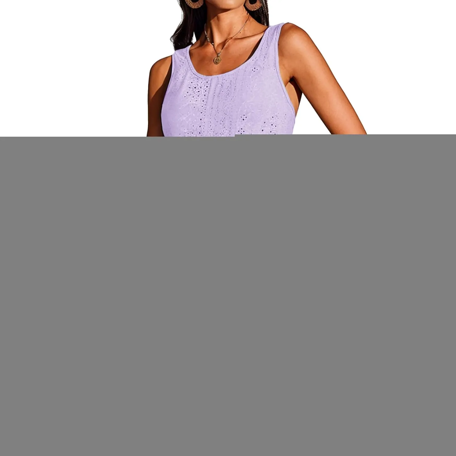 Beach Coverup Summer Dresses for Women V Neck Sleeveless Sundresses Swimsuit Cover Up Drawstring Tank Dresses 2025