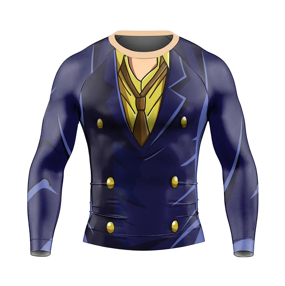 Black Leg Sanji One Piece Long Sleeve Rash Guard