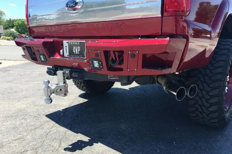 Bodyguard DFF99BNLT Ford F450 Superduty 1999-2016 A2 Rear Bumper No Sensor Light Cutouts