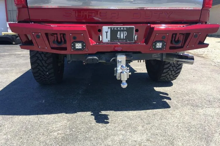 Bodyguard DFF99BNLT Ford F450 Superduty 1999-2016 A2 Rear Bumper No Sensor Light Cutouts
