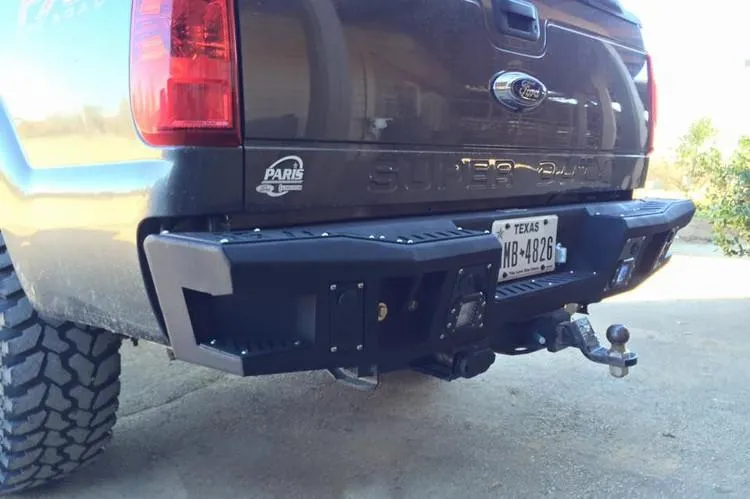Bodyguard DFF99BNLT Ford F450 Superduty 1999-2016 A2 Rear Bumper No Sensor Light Cutouts
