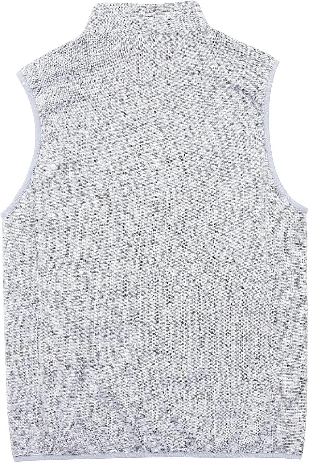 Bonnroth Mens Full Zip Sweater Fleece Vest, Sherpa Lined Stand Collar Vests with Pocket