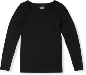 Boody Body EcoWear Women's Long Sleeve Top, Sleek Stretch Shape, Soft Breathable, Bamboo Viscose