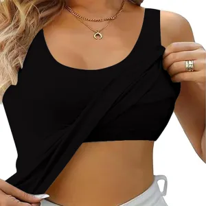 Built in Bra Tank Tops for Women Summer Sleeveless Ribbed Workout Basic Soft Camisoles Going Out Gym Spring Camis 2025