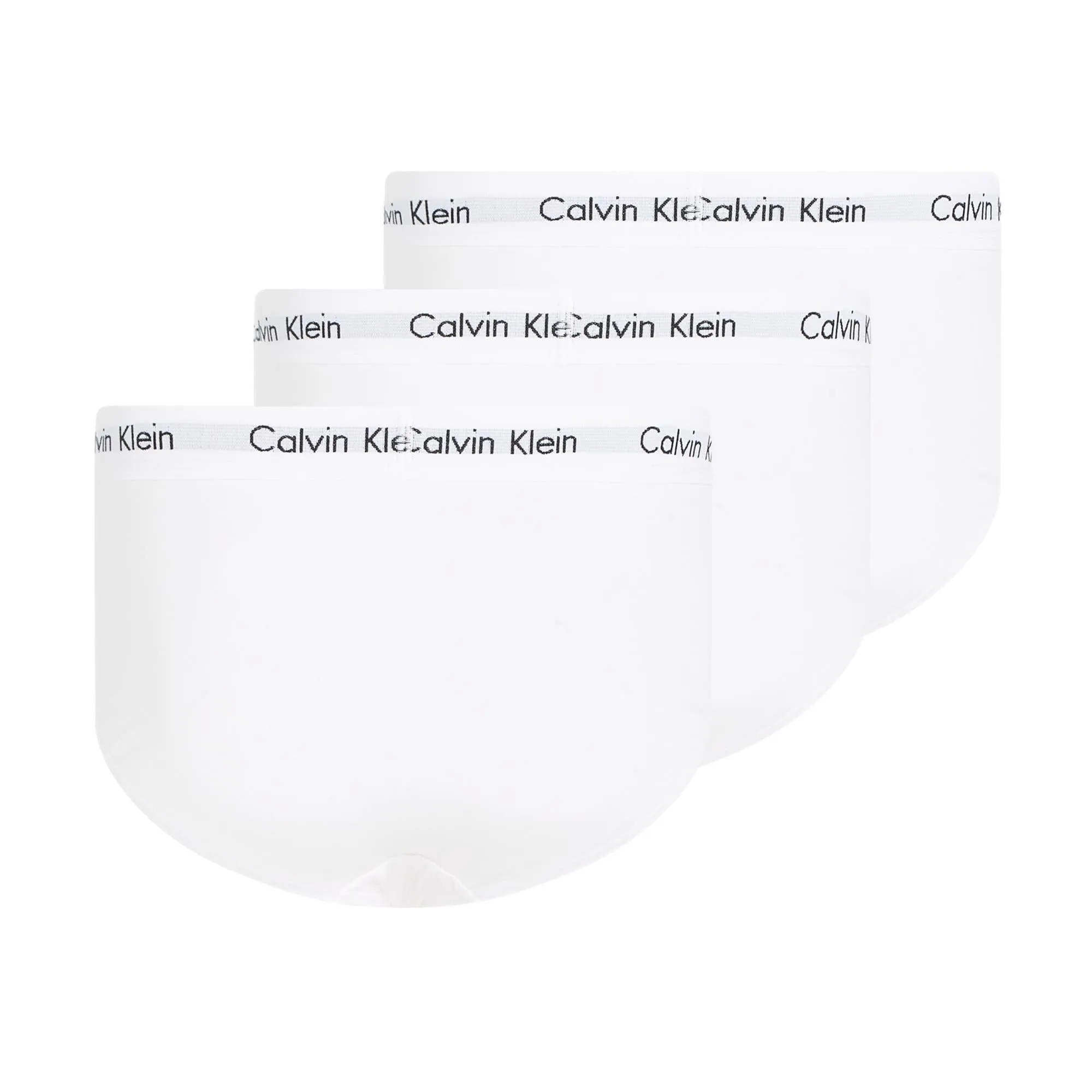 Calvin Klein Cotton Stretch Hip Briefs 3 Pack - White