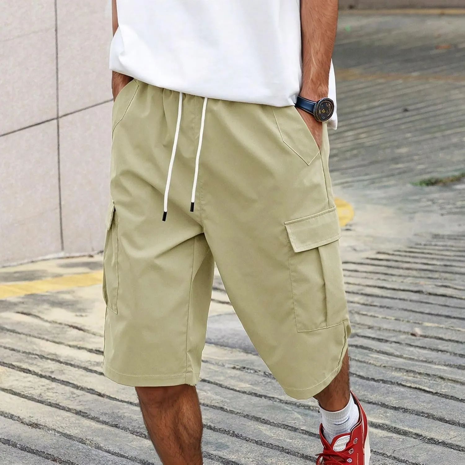 Cargo Sweatpants for Men Slacks Hiking Beach Stretch Joggers Thermal Slim Fit Body Yoga Wide Leg Leather Basketball
