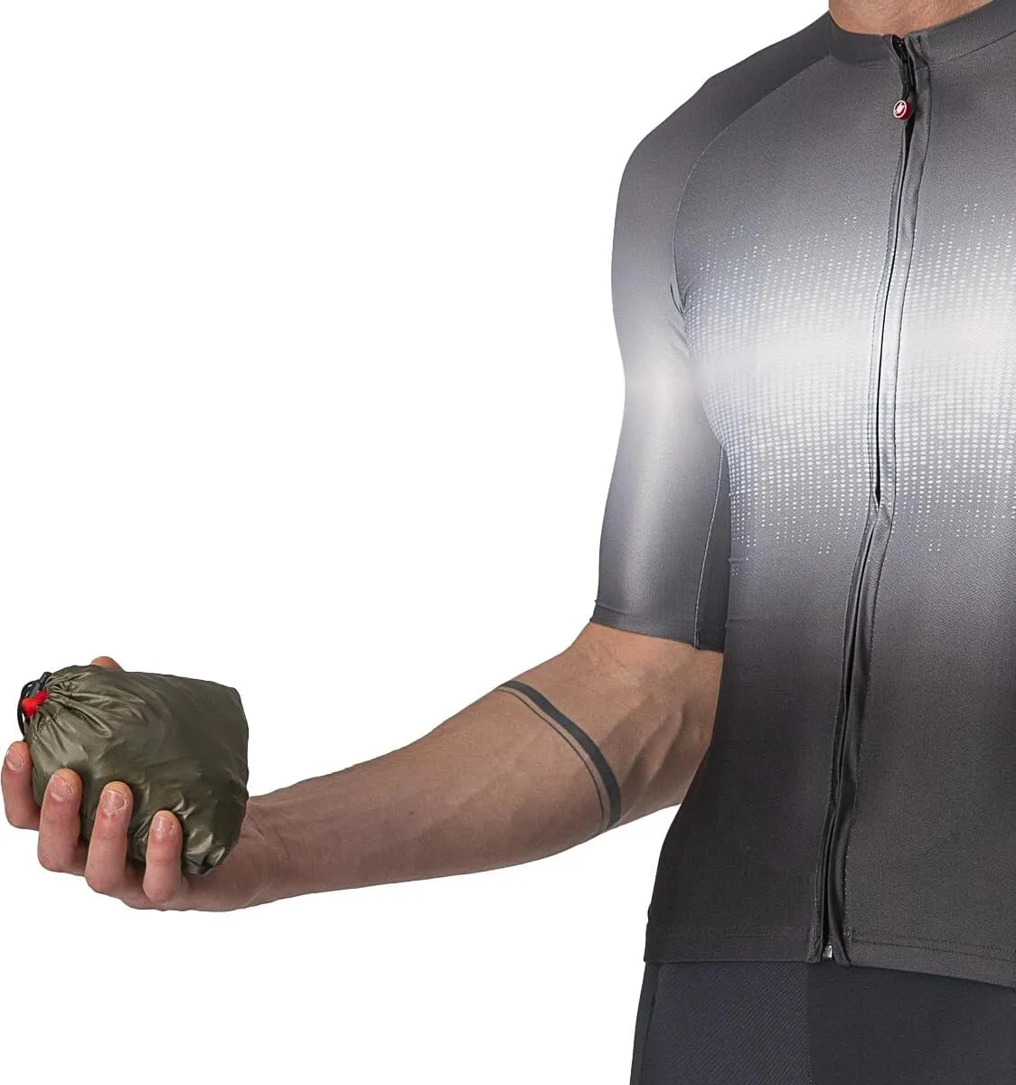 CASTELLI Mens Aria Shell Jacket, Highly Packable Ultra-Light Wind Protective Cycling Apparel for Road Cycling & Bike Rides