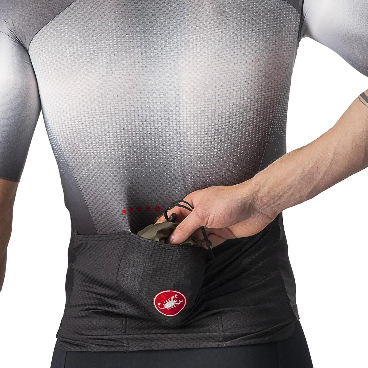 CASTELLI Mens Aria Shell Jacket, Highly Packable Ultra-Light Wind Protective Cycling Apparel for Road Cycling & Bike Rides
