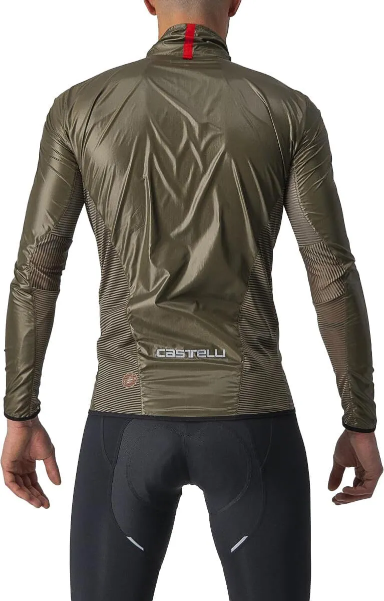 CASTELLI Mens Aria Shell Jacket, Highly Packable Ultra-Light Wind Protective Cycling Apparel for Road Cycling & Bike Rides