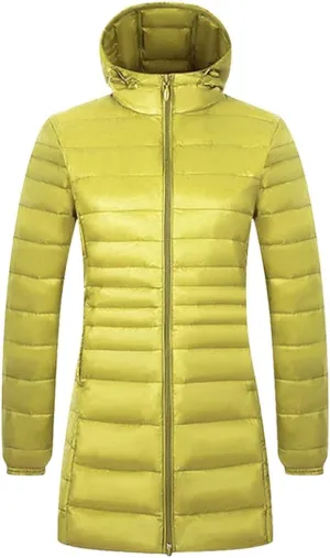 CATERTO Women Ultra Light Down Packable Hooded Coat