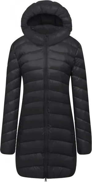 CATERTO Women Ultra Light Down Packable Hooded Coat