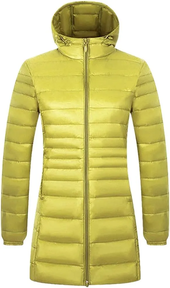 CATERTO Women Ultra Light Down Packable Hooded Coat