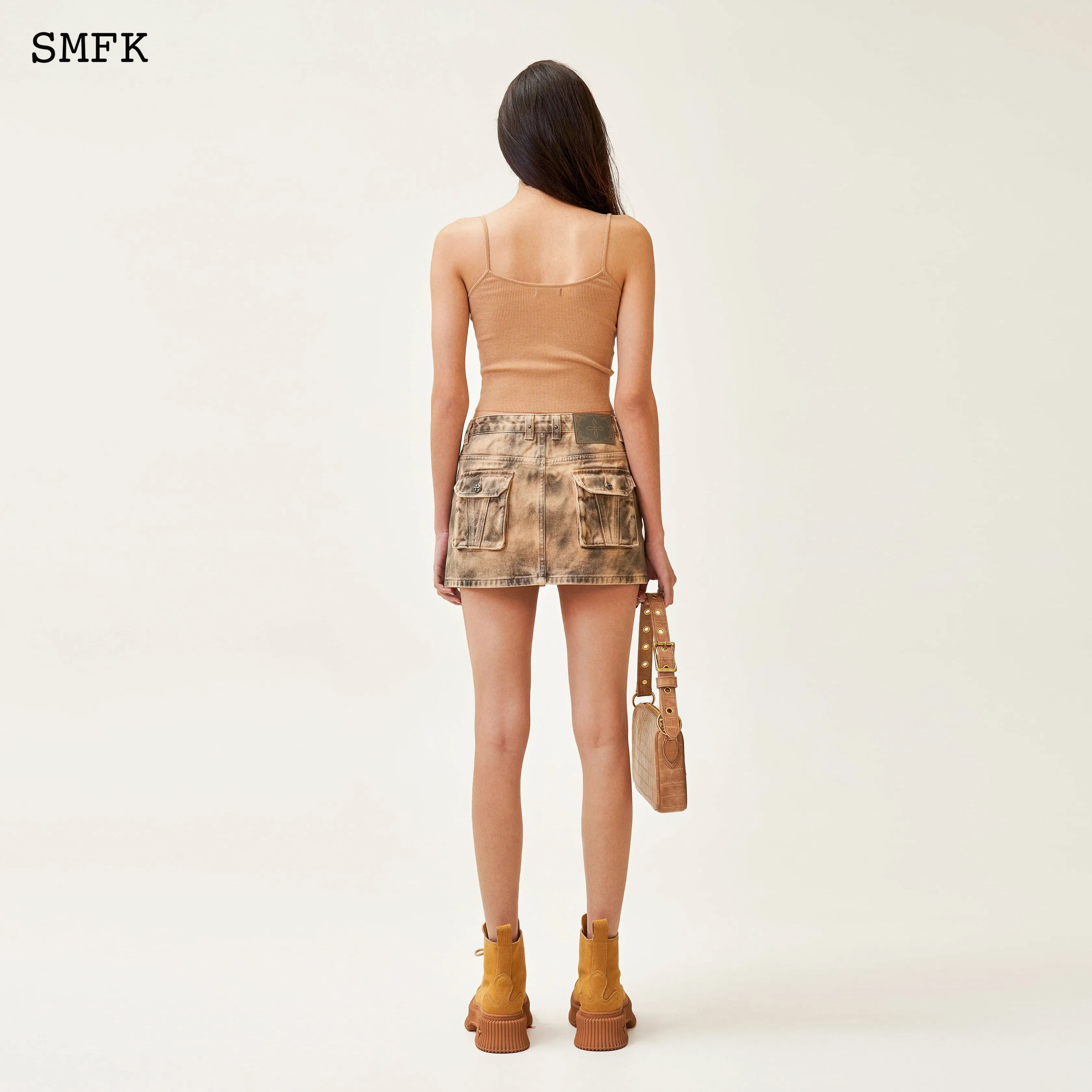 Compass Cross Classic Knitted Vest Top Nude