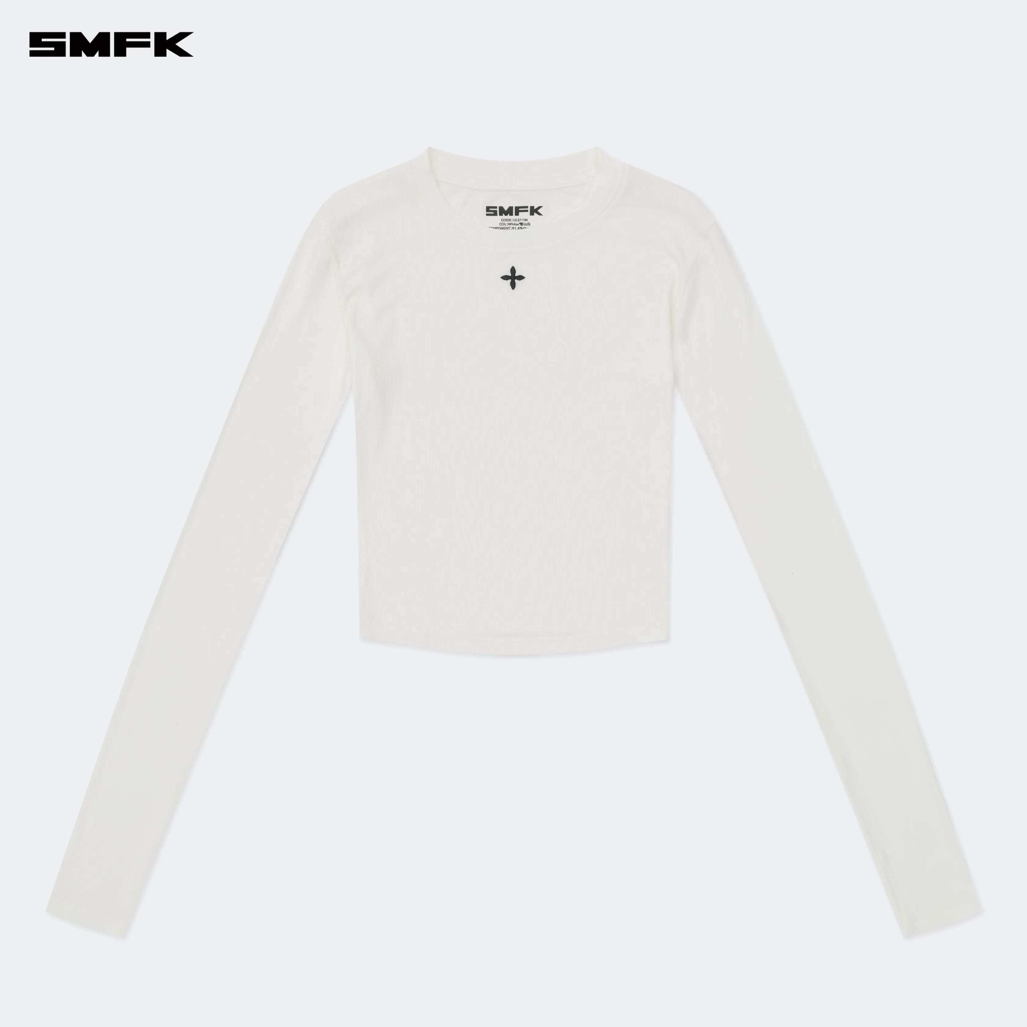 Compass Hug Tight Sports Top In White