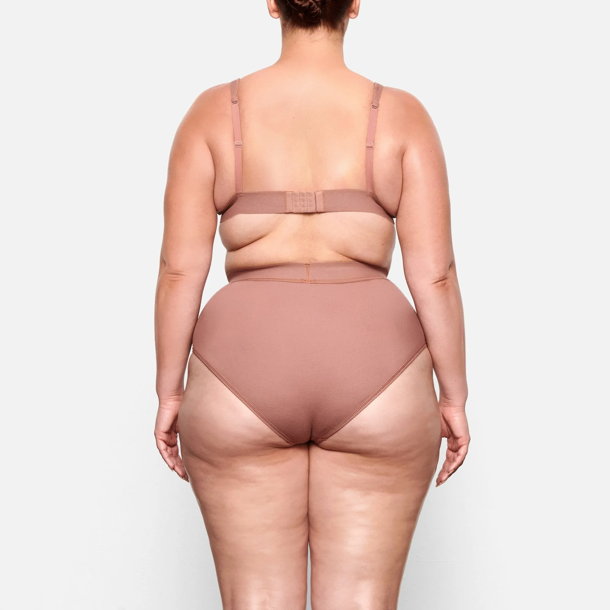 COTTON RIB BRIEF | ROSE CLAY