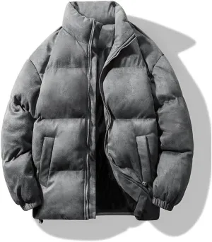 Couple Cotton-Padded Coat Coat Thickened Cotton-Padded Jacket Down Jacket Cotton-Padded Men's Winter(3X-Large)