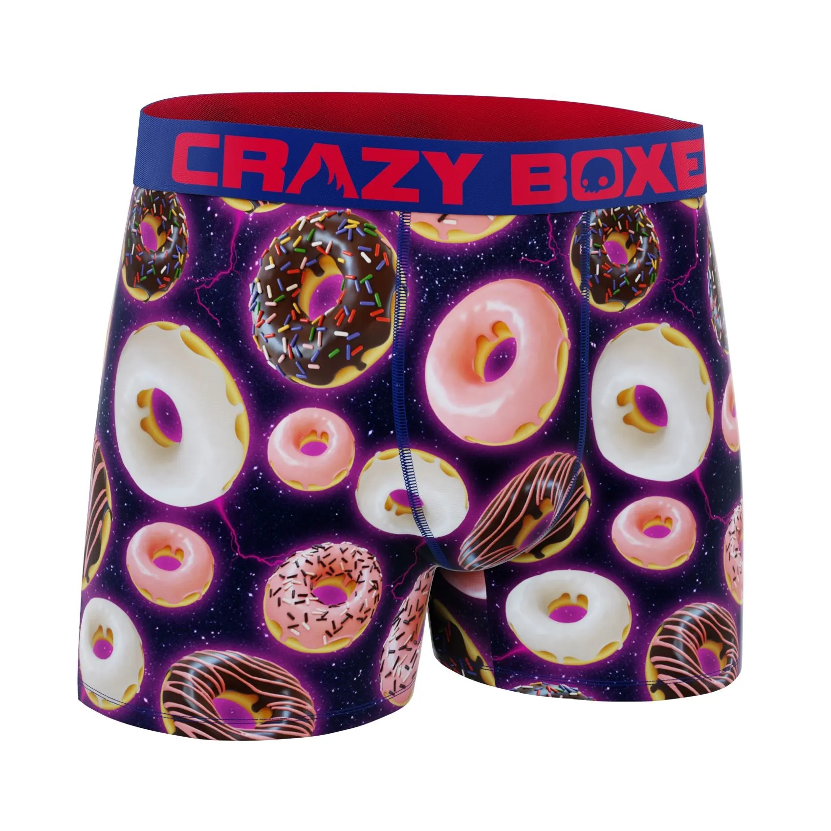 CRAZYBOXER Funky Food Donuts Men's Boxer Briefs