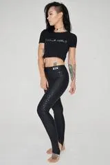 Creatures of XIX Leggings Gecko Grip Leggings - Black