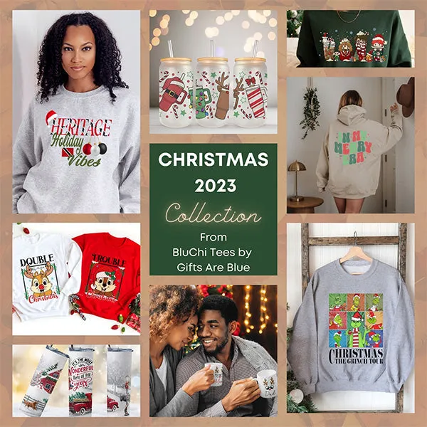 Cute Christmas Smiley Face Pocket Sweatshirt - Christmas Sweatshirt - Sizes S to 5XL